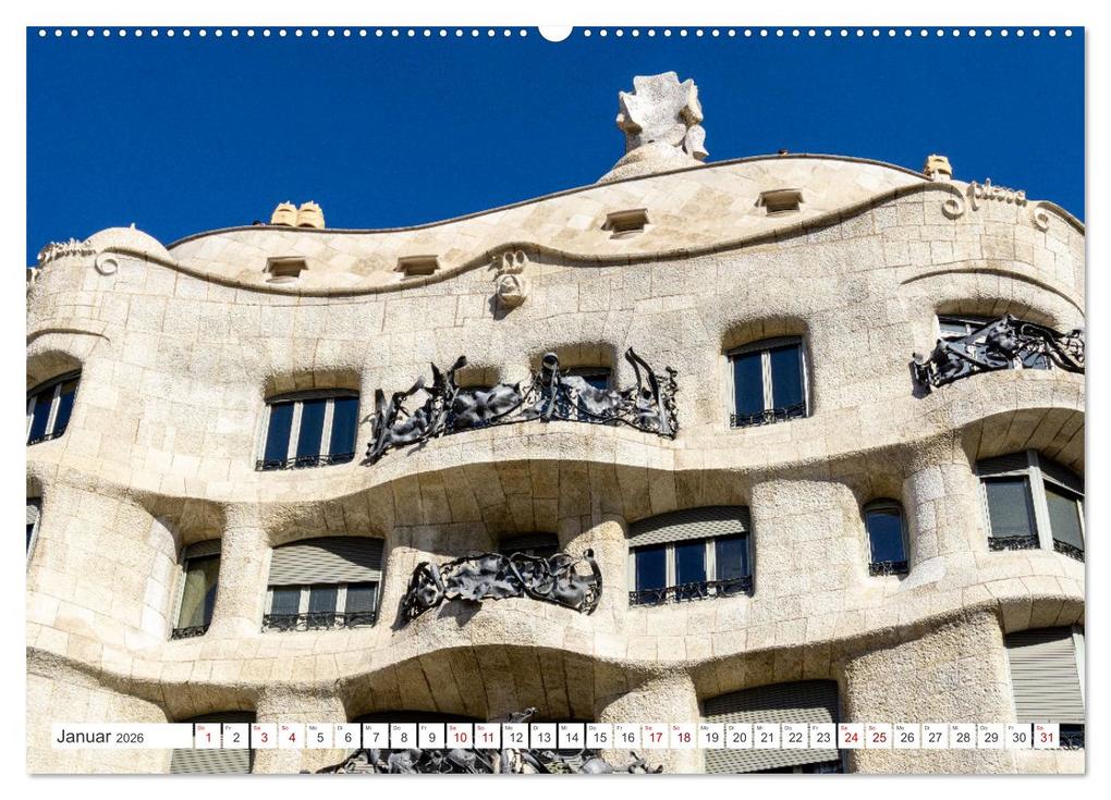 Weitere Ansicht: Barcelona - Stadt der Kunstwerke und Architektur (Wandkalender 2026 DIN A2 quer), CALVENDO Monatskalender | Solveig Rogalski, Calvendo