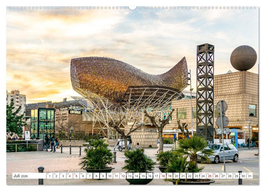 Weitere Ansicht: Barcelona - Stadt der Kunstwerke und Architektur (Wandkalender 2026 DIN A2 quer), CALVENDO Monatskalender | Solveig Rogalski, Calvendo