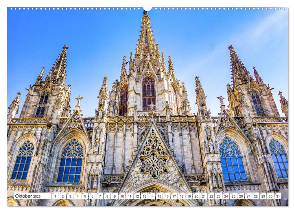 Weitere Ansicht: Barcelona - Stadt der Kunstwerke und Architektur (Wandkalender 2026 DIN A2 quer), CALVENDO Monatskalender | Solveig Rogalski, Calvendo