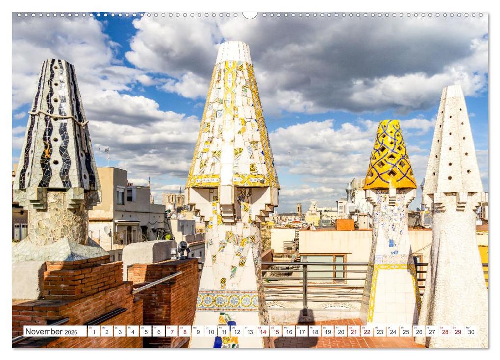 Weitere Ansicht: Barcelona - Stadt der Kunstwerke und Architektur (Wandkalender 2026 DIN A2 quer), CALVENDO Monatskalender | Solveig Rogalski, Calvendo