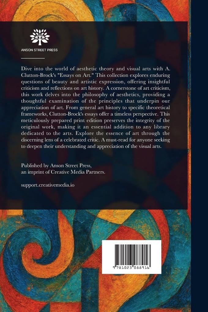 Weitere Ansicht: Essays on Art | A (Arthur) Clutton-Brock