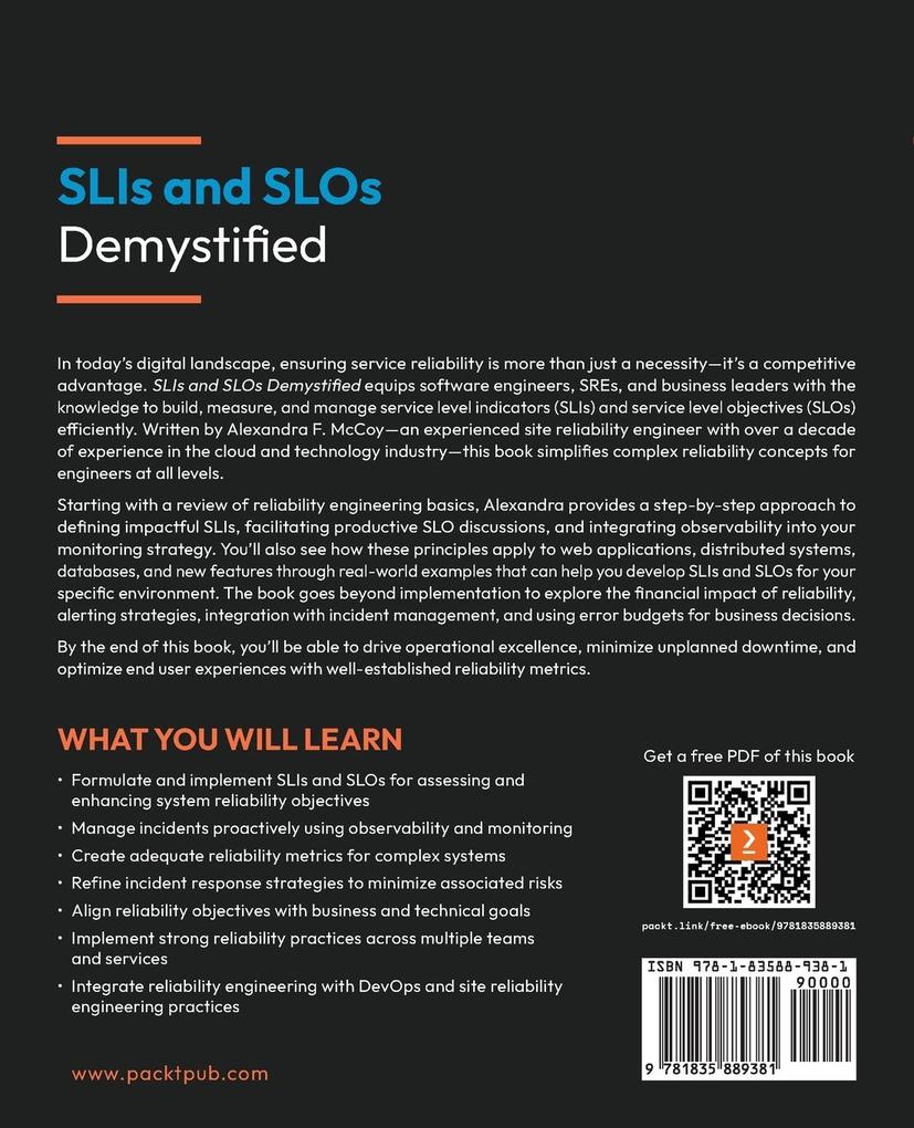 Weitere Ansicht: SLIs and SLOs Demystified | Alexandra F. McCoy