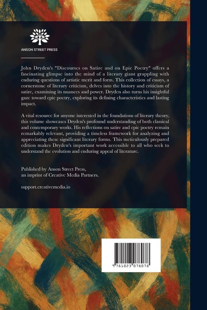 Weitere Ansicht: Discourses on Satire | John Dryden