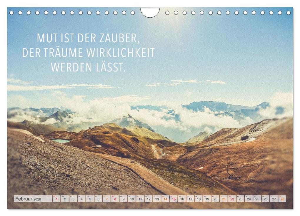Weitere Ansicht: Träume - Motivationssprüche für Dich (Wandkalender 2026 DIN A4 quer), CALVENDO Monatskalender | Calvendo, Dirk Meutzner