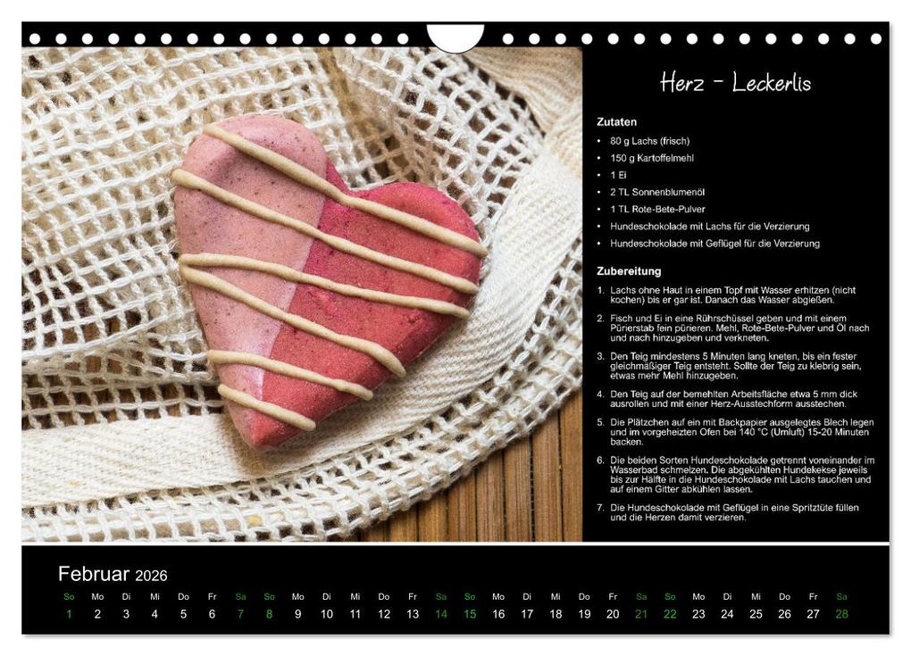 Weitere Ansicht: Hundekekse backen - Rezepte fürs ganze Jahr (Wandkalender 2026 DIN A4 quer), CALVENDO Monatskalender | Calvendo, Christina Williger
