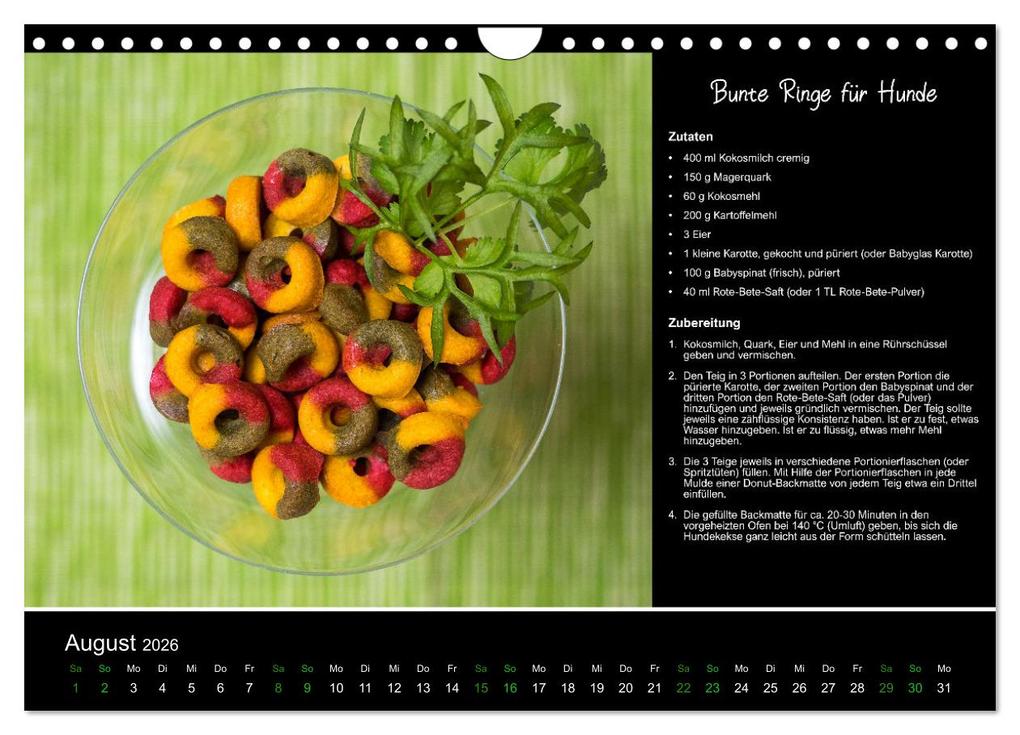 Weitere Ansicht: Hundekekse backen - Rezepte fürs ganze Jahr (Wandkalender 2026 DIN A4 quer), CALVENDO Monatskalender | Calvendo, Christina Williger