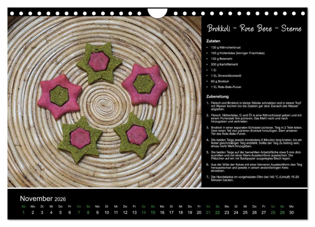 Weitere Ansicht: Hundekekse backen - Rezepte fürs ganze Jahr (Wandkalender 2026 DIN A4 quer), CALVENDO Monatskalender | Calvendo, Christina Williger