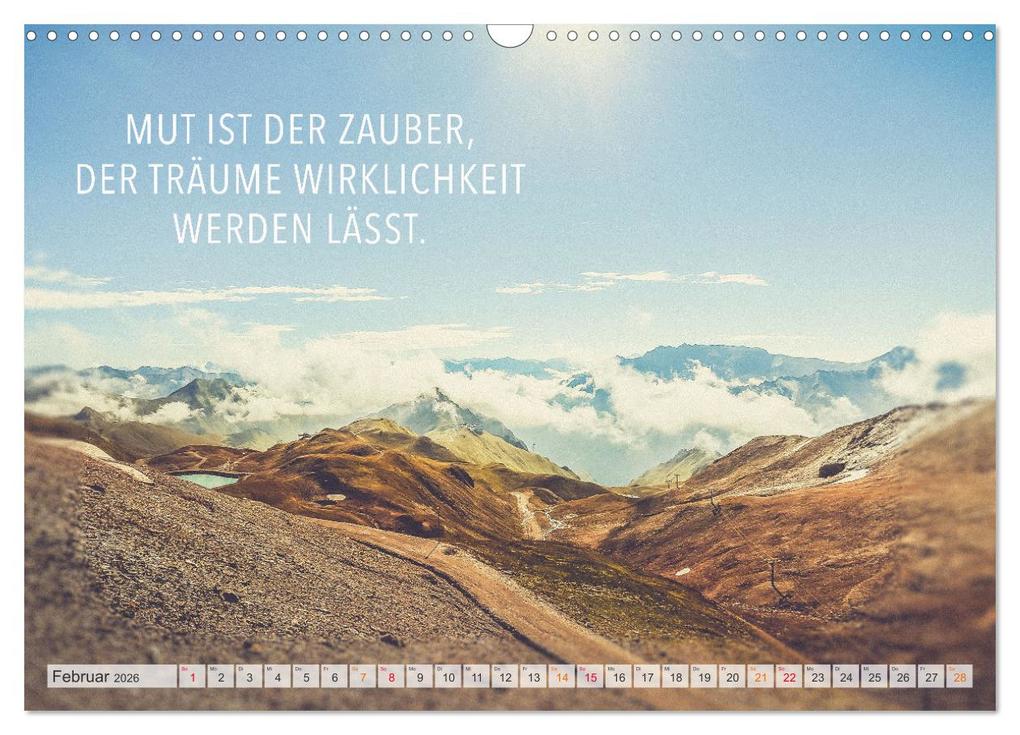 Weitere Ansicht: Träume - Motivationssprüche für Dich (Wandkalender 2026 DIN A3 quer), CALVENDO Monatskalender | Calvendo, Dirk Meutzner