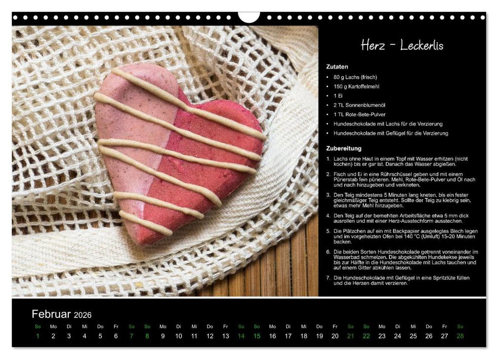 Weitere Ansicht: Hundekekse backen - Rezepte fürs ganze Jahr (Wandkalender 2026 DIN A3 quer), CALVENDO Monatskalender | Calvendo, Christina Williger