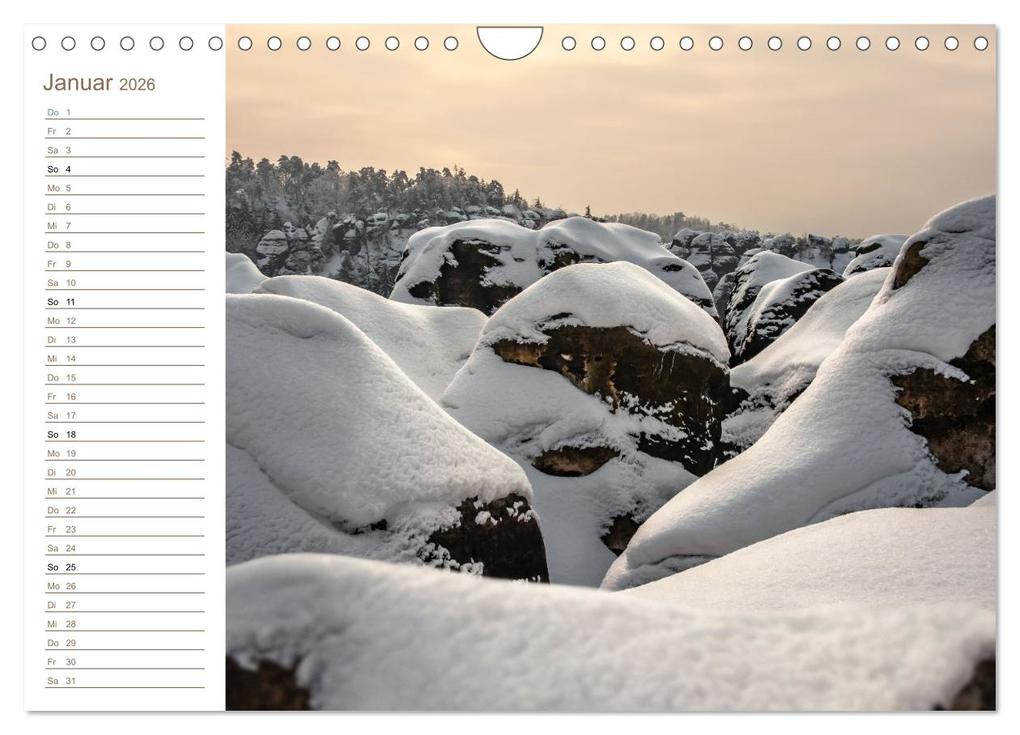 Weitere Ansicht: Sächsische Schweiz - Wenn das Gute liegt so nah (Wandkalender 2026 DIN A4 quer), CALVENDO Monatskalender | Calvendo, Kevin Walther