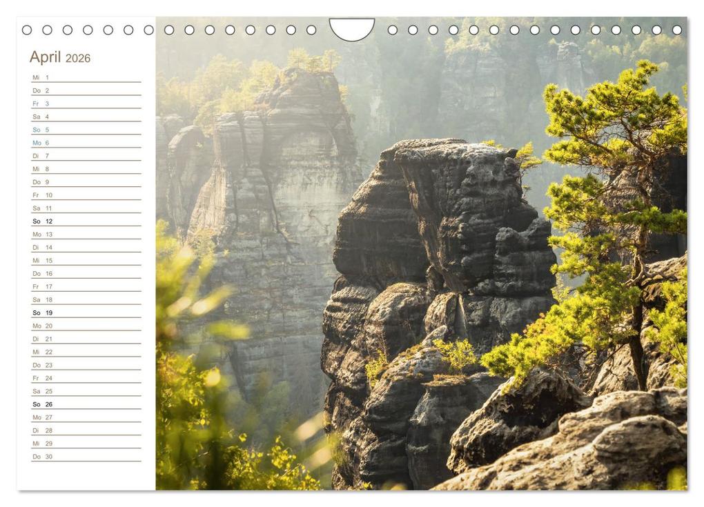 Weitere Ansicht: Sächsische Schweiz - Wenn das Gute liegt so nah (Wandkalender 2026 DIN A4 quer), CALVENDO Monatskalender | Calvendo, Kevin Walther