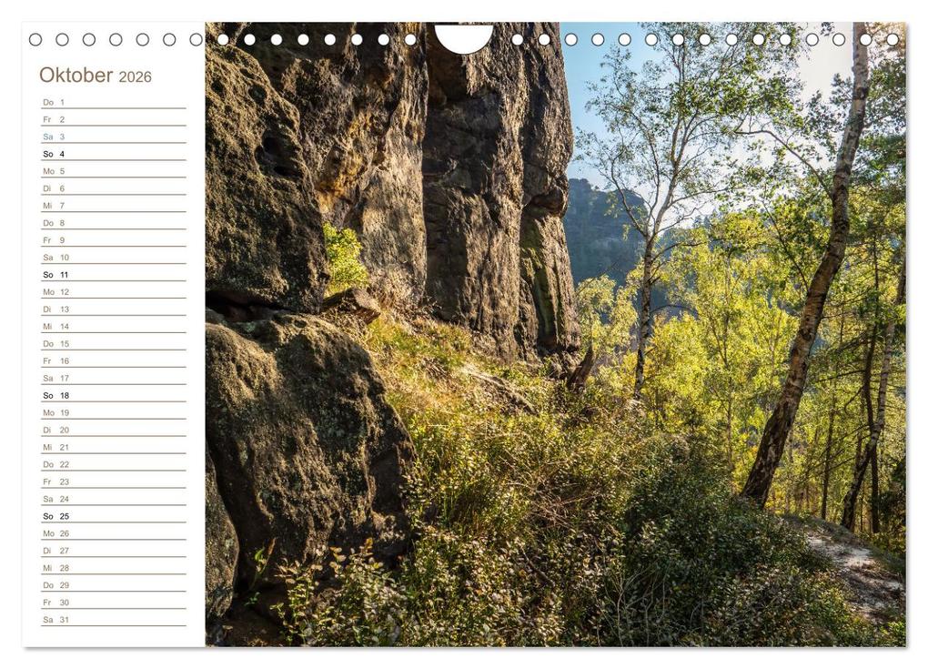 Weitere Ansicht: Sächsische Schweiz - Wenn das Gute liegt so nah (Wandkalender 2026 DIN A4 quer), CALVENDO Monatskalender | Calvendo, Kevin Walther