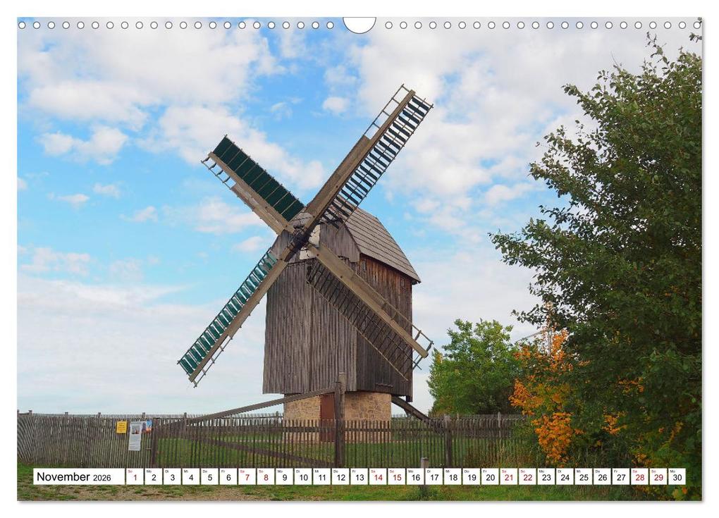 Weitere Ansicht: Wind- und Wassermühlen in Sachsen (Wandkalender 2026 DIN A3 quer), CALVENDO Monatskalender | Calvendo, Thilo Seidel