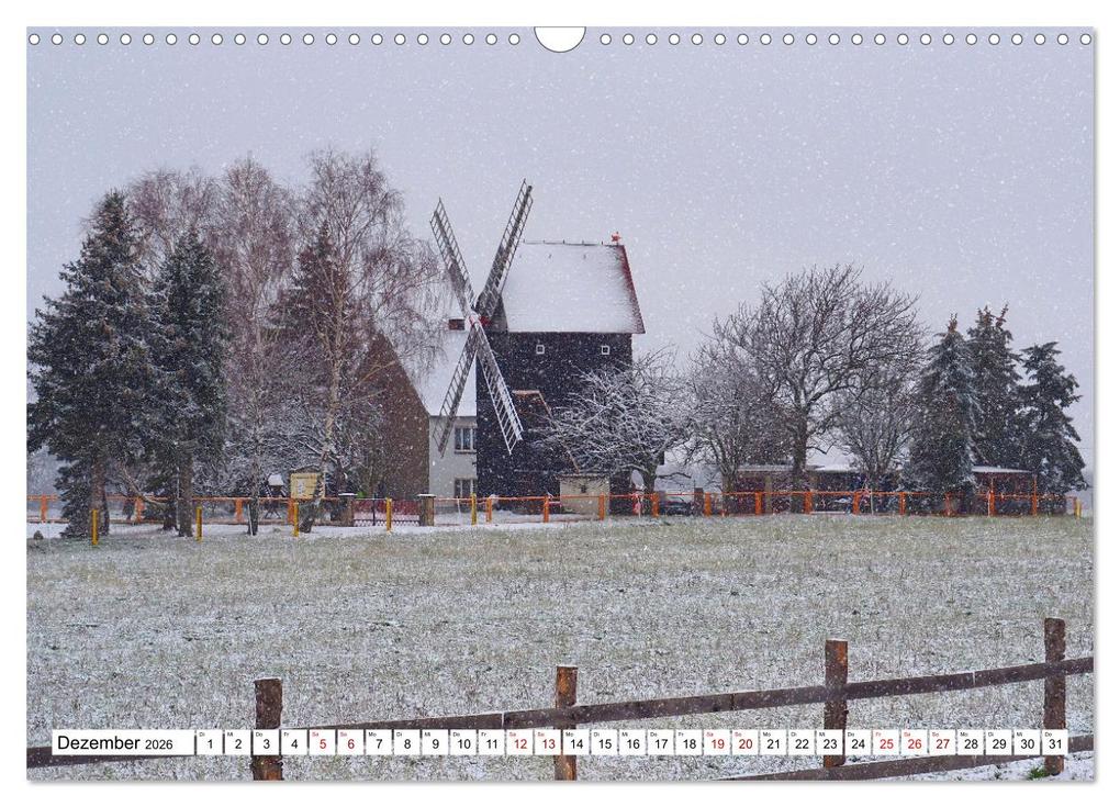 Weitere Ansicht: Wind- und Wassermühlen in Sachsen (Wandkalender 2026 DIN A3 quer), CALVENDO Monatskalender | Calvendo, Thilo Seidel