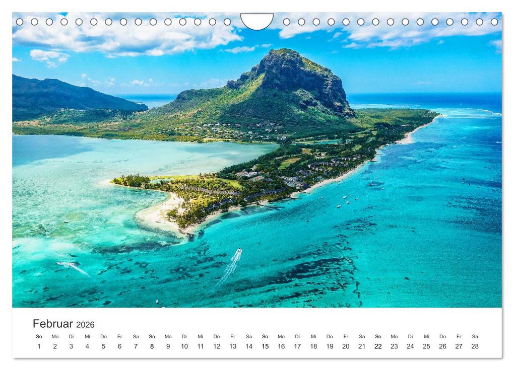 Weitere Ansicht: Traumhaftes Mauritius (Wandkalender 2026 DIN A4 quer), CALVENDO Monatskalender | Calvendo, Happy Monkey