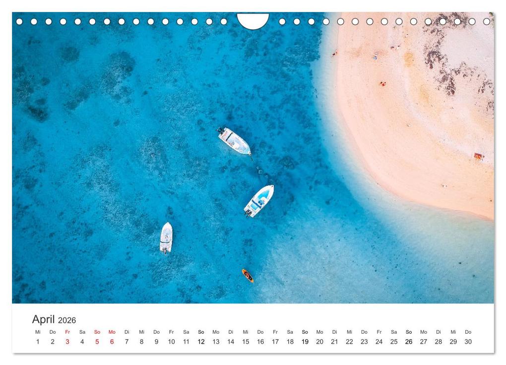 Weitere Ansicht: Traumhaftes Mauritius (Wandkalender 2026 DIN A4 quer), CALVENDO Monatskalender | Calvendo, Happy Monkey