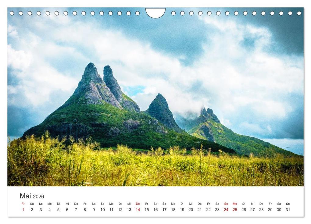 Weitere Ansicht: Traumhaftes Mauritius (Wandkalender 2026 DIN A4 quer), CALVENDO Monatskalender | Calvendo, Happy Monkey