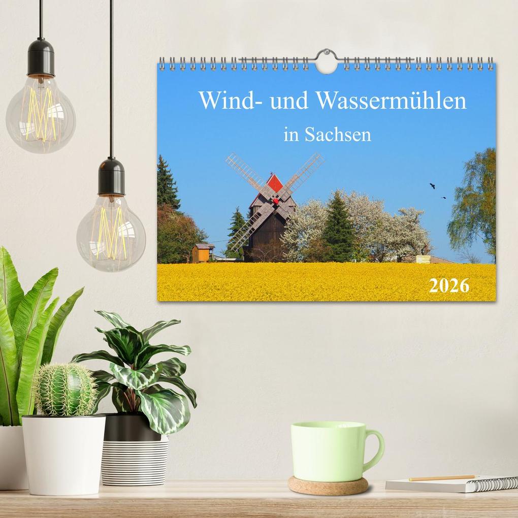Weitere Ansicht: Wind- und Wassermühlen in Sachsen (Wandkalender 2026 DIN A4 quer), CALVENDO Monatskalender | Calvendo, Thilo Seidel