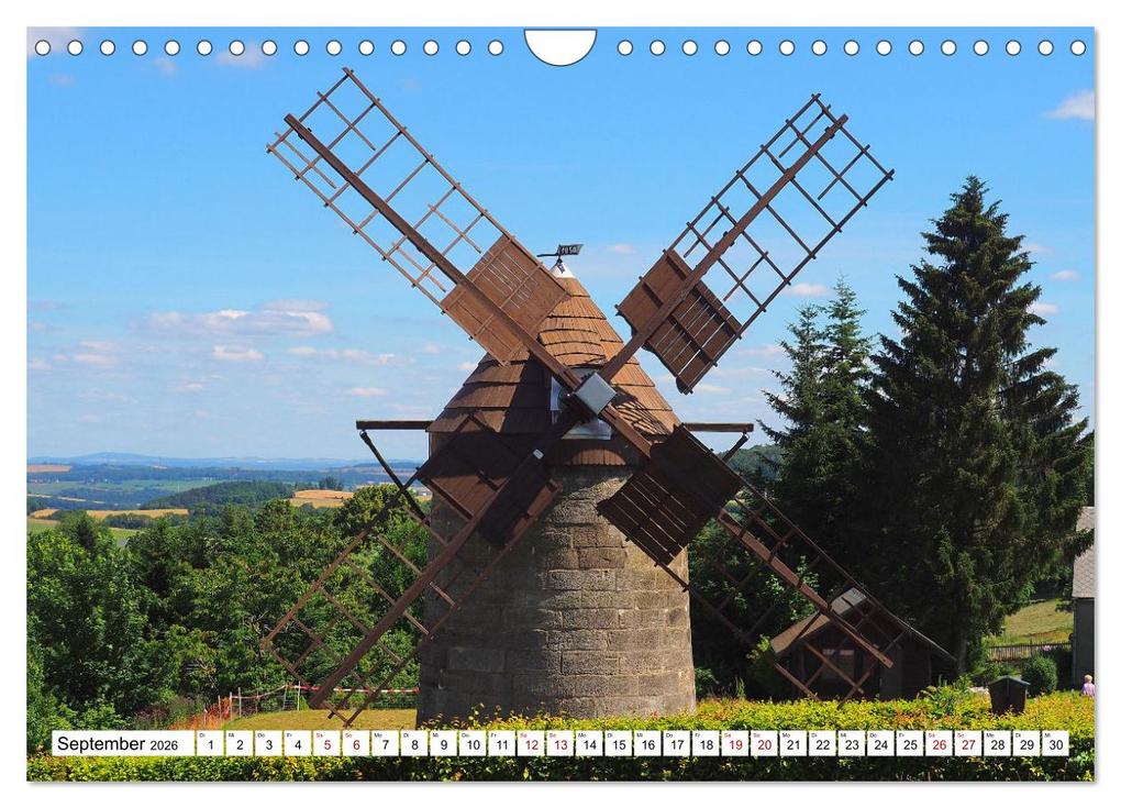 Weitere Ansicht: Wind- und Wassermühlen in Sachsen (Wandkalender 2026 DIN A4 quer), CALVENDO Monatskalender | Calvendo, Thilo Seidel