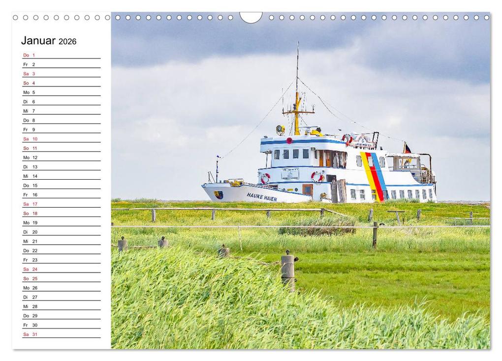 Weitere Ansicht: Hallig Hooge - Romantik Pur (Wandkalender 2026 DIN A3 quer), CALVENDO Monatskalender | Nina Schwarze, Calvendo