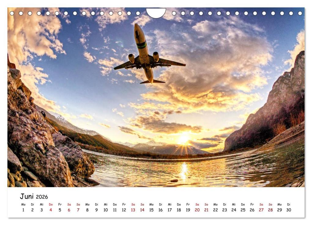 Weitere Ansicht: Flugzeuge in beeindruckender Kulisse (Wandkalender 2026 DIN A4 quer), CALVENDO Monatskalender | Danijel Jovanovic, Calvendo
