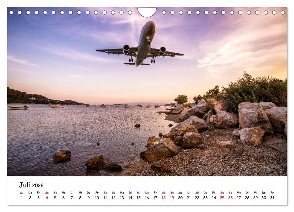 Weitere Ansicht: Flugzeuge in beeindruckender Kulisse (Wandkalender 2026 DIN A4 quer), CALVENDO Monatskalender | Danijel Jovanovic, Calvendo