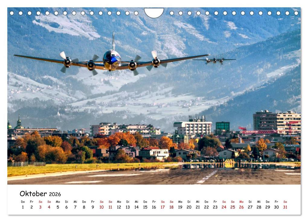 Weitere Ansicht: Flugzeuge in beeindruckender Kulisse (Wandkalender 2026 DIN A4 quer), CALVENDO Monatskalender | Danijel Jovanovic, Calvendo