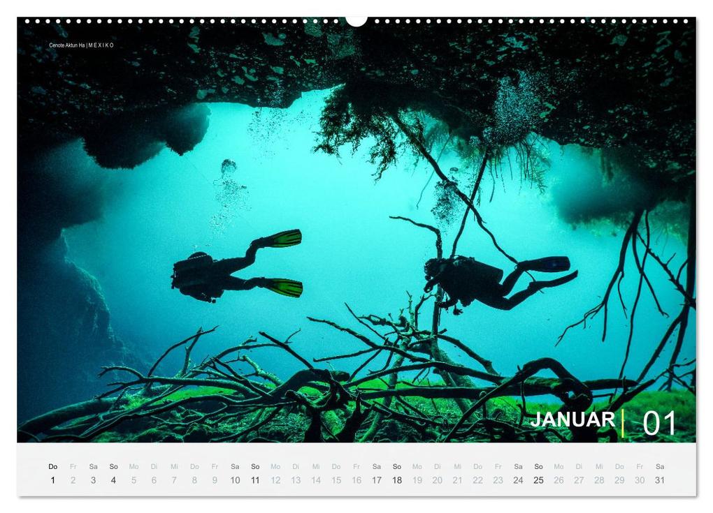 Weitere Ansicht: Einfach Tauchen - Wunderbare Tauchplätze und Korallenriffe (Wandkalender 2026 DIN A2 quer), CALVENDO Monatskalender | Christian Hubo feel4nature, Calvendo