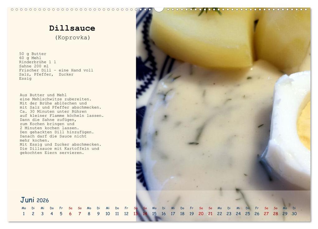 Weitere Ansicht: Böhmen - Rezepte und Klassiker aus meiner Kindheit (Wandkalender 2026 DIN A2 quer), CALVENDO Monatskalender | Dana Havlikova, Calvendo