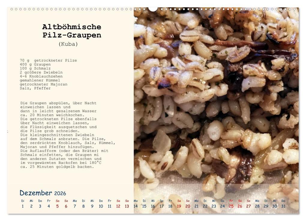 Weitere Ansicht: Böhmen - Rezepte und Klassiker aus meiner Kindheit (Wandkalender 2026 DIN A2 quer), CALVENDO Monatskalender | Dana Havlikova, Calvendo