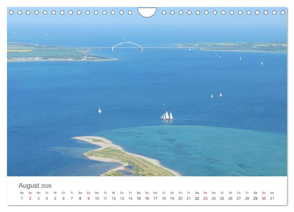 Weitere Ansicht: Fehmarn aus der Luft (Wandkalender 2026 DIN A4 quer), CALVENDO Monatskalender | Holger Ströder, Calvendo