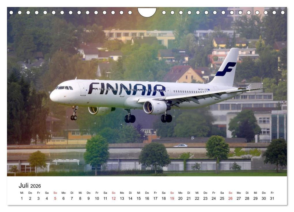 Weitere Ansicht: Flugzeugkalender - die besten Flugzeugbilder aus aller Welt (Wandkalender 2026 DIN A4 quer), CALVENDO Monatskalender | Markus Mainka, Calvendo