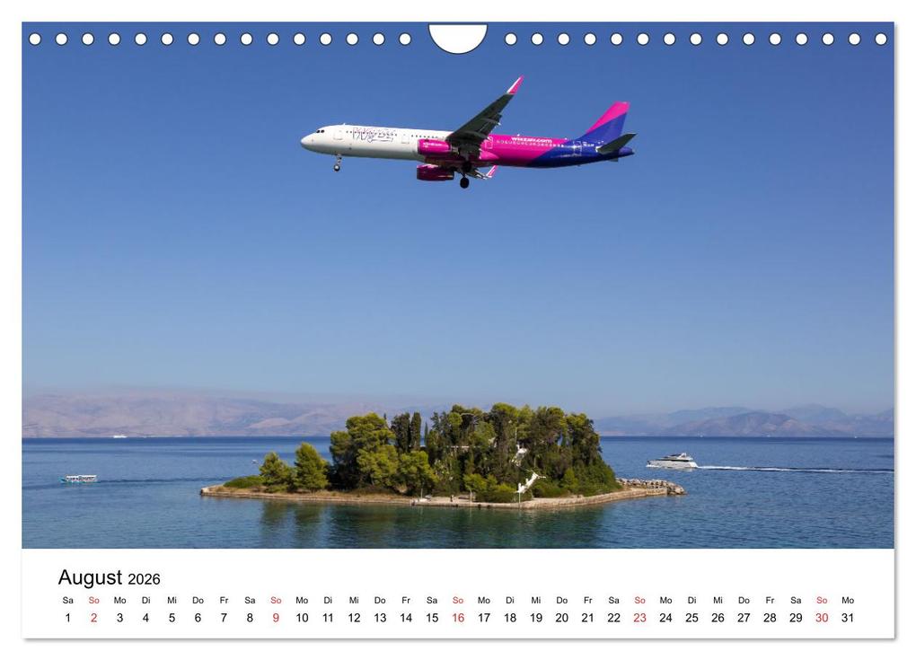 Weitere Ansicht: Flugzeugkalender - die besten Flugzeugbilder aus aller Welt (Wandkalender 2026 DIN A4 quer), CALVENDO Monatskalender | Markus Mainka, Calvendo