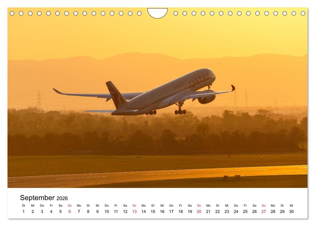 Weitere Ansicht: Flugzeugkalender - die besten Flugzeugbilder aus aller Welt (Wandkalender 2026 DIN A4 quer), CALVENDO Monatskalender | Markus Mainka, Calvendo