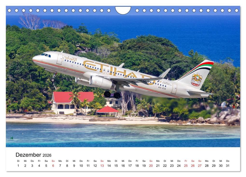 Weitere Ansicht: Flugzeugkalender - die besten Flugzeugbilder aus aller Welt (Wandkalender 2026 DIN A4 quer), CALVENDO Monatskalender | Markus Mainka, Calvendo
