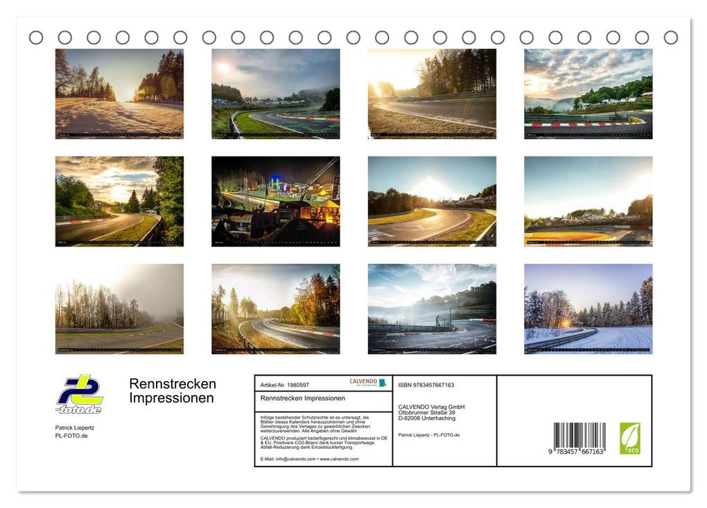 Weitere Ansicht: Rennstrecken Impressionen (Tischkalender 2026 DIN A5 quer), CALVENDO Monatskalender | Patrick Liepertz, Calvendo