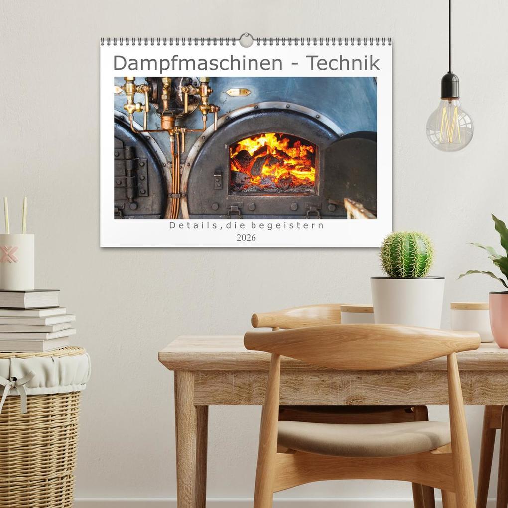Weitere Ansicht: Dampfmaschinen - Technik (Wandkalender 2026 DIN A3 quer), CALVENDO Monatskalender | Daniela Tchinitchian, Calvendo
