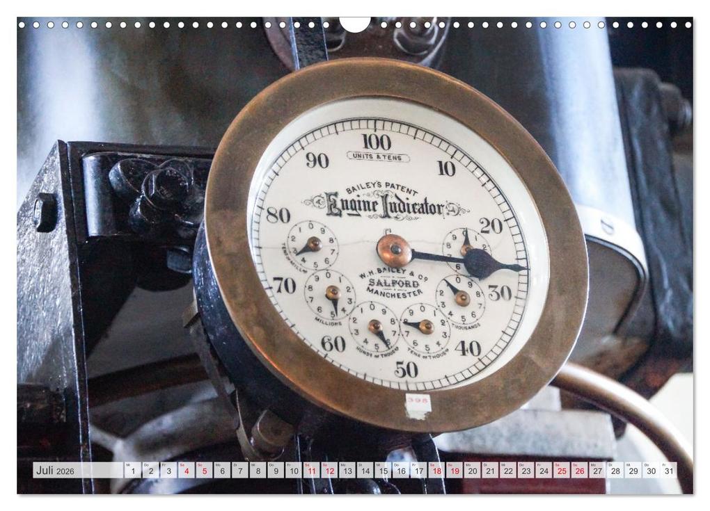 Weitere Ansicht: Dampfmaschinen - Technik (Wandkalender 2026 DIN A3 quer), CALVENDO Monatskalender | Daniela Tchinitchian, Calvendo