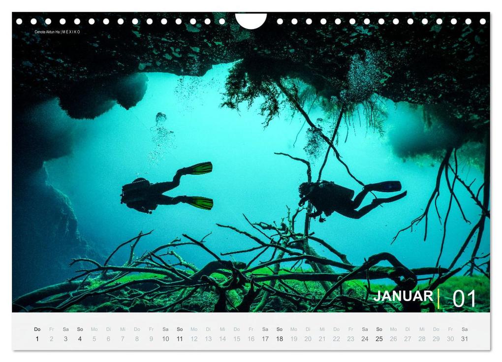 Weitere Ansicht: Einfach Tauchen - Wunderbare Tauchplätze und Korallenriffe (Wandkalender 2026 DIN A4 quer), CALVENDO Monatskalender | Christian Hubo feel4nature, Calvendo