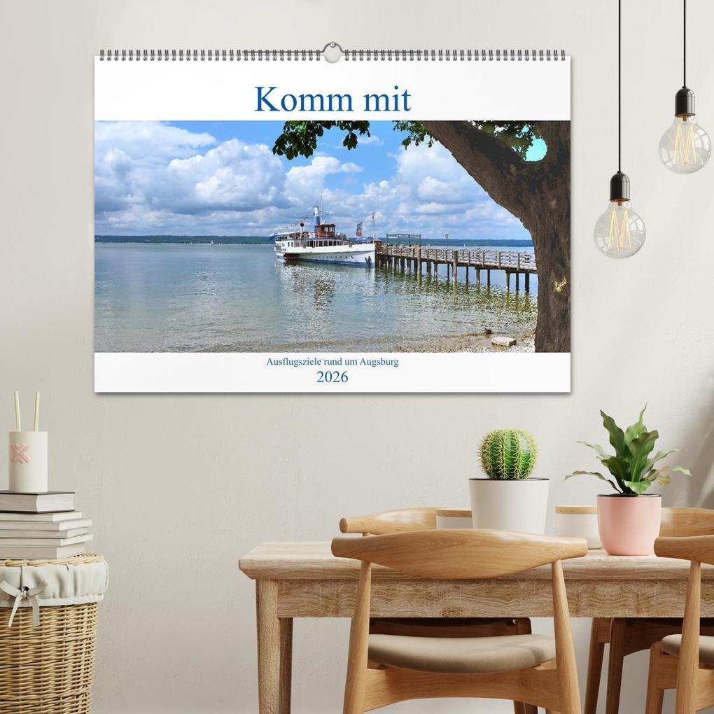 Weitere Ansicht: Komm mit Ausflugsziele rund um Augsburg (Wandkalender 2026 DIN A2 quer), CALVENDO Monatskalender | Monika Lutzenberger, Calvendo