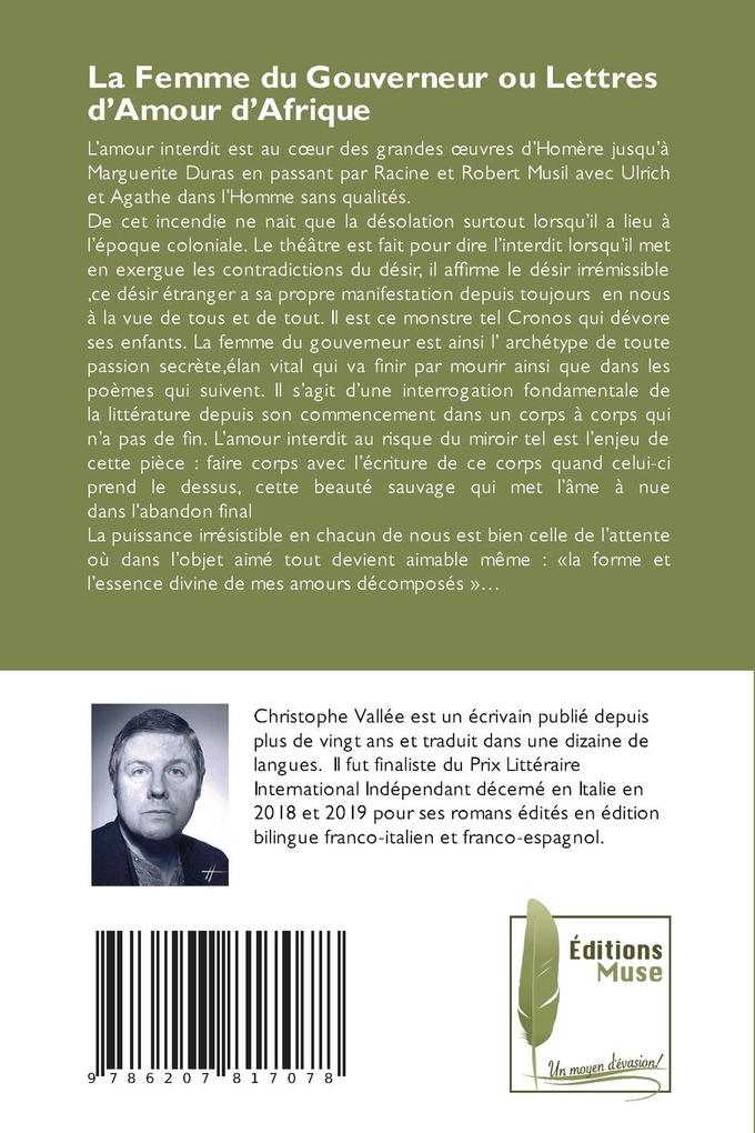 Weitere Ansicht: La Femme du Gouverneur ou Lettres d'Amour d'Afrique | Christophe Vallée