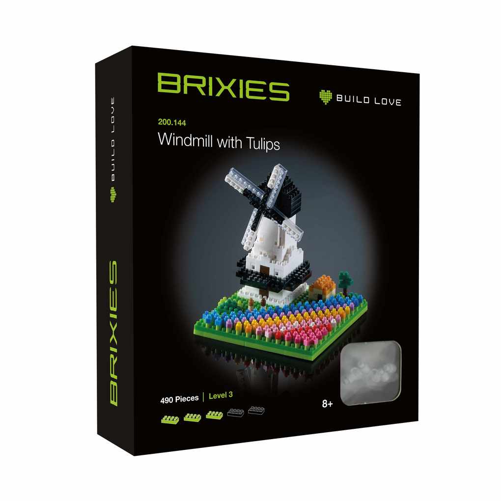 Weitere Ansicht: Brixies - Windmühle mit Tulpen Level 3