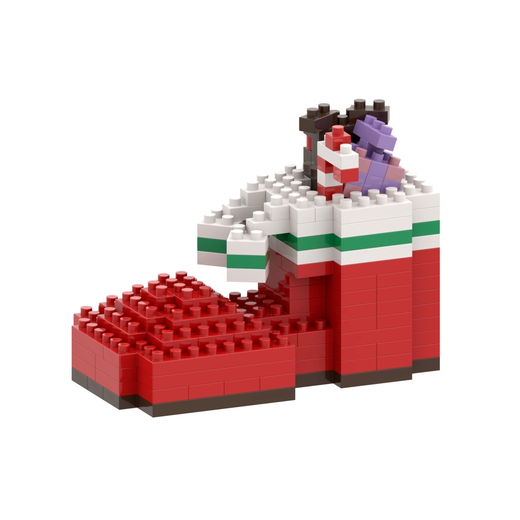 Weitere Ansicht: Brixies - Nikolausstiefel Level 3