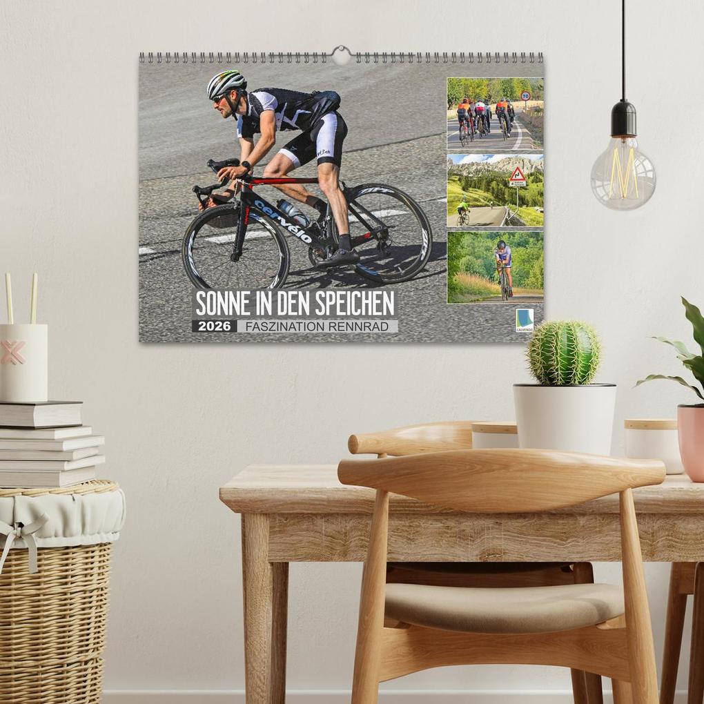 Weitere Ansicht: Sonne in den Speichen - Faszination Rennrad (Wandkalender 2026 DIN A3 quer), CALVENDO Monatskalender | Calvendo, CALVENDO CALVENDO