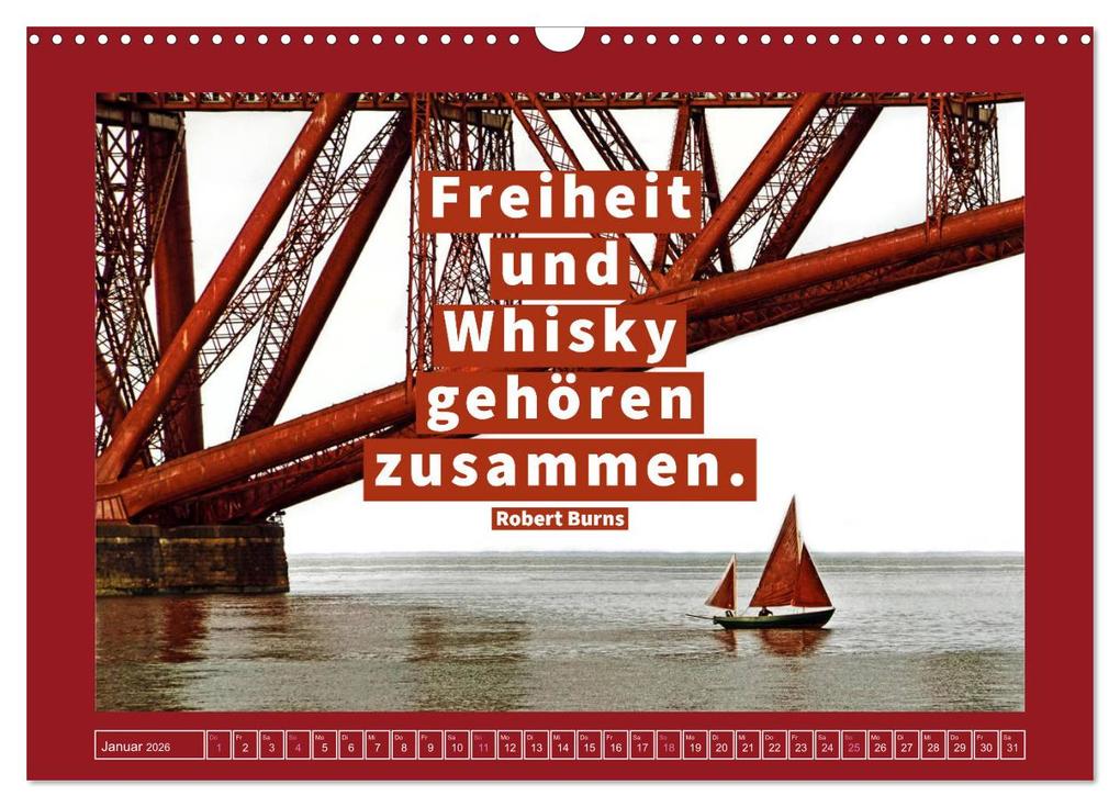 Weitere Ansicht: Whisky-Weisheiten (Wandkalender 2026 DIN A3 quer), CALVENDO Monatskalender | Calvendo, Anke Grau