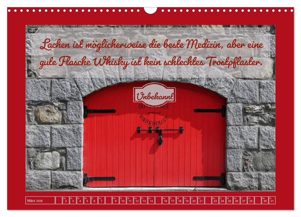 Weitere Ansicht: Whisky-Weisheiten (Wandkalender 2026 DIN A3 quer), CALVENDO Monatskalender | Calvendo, Anke Grau