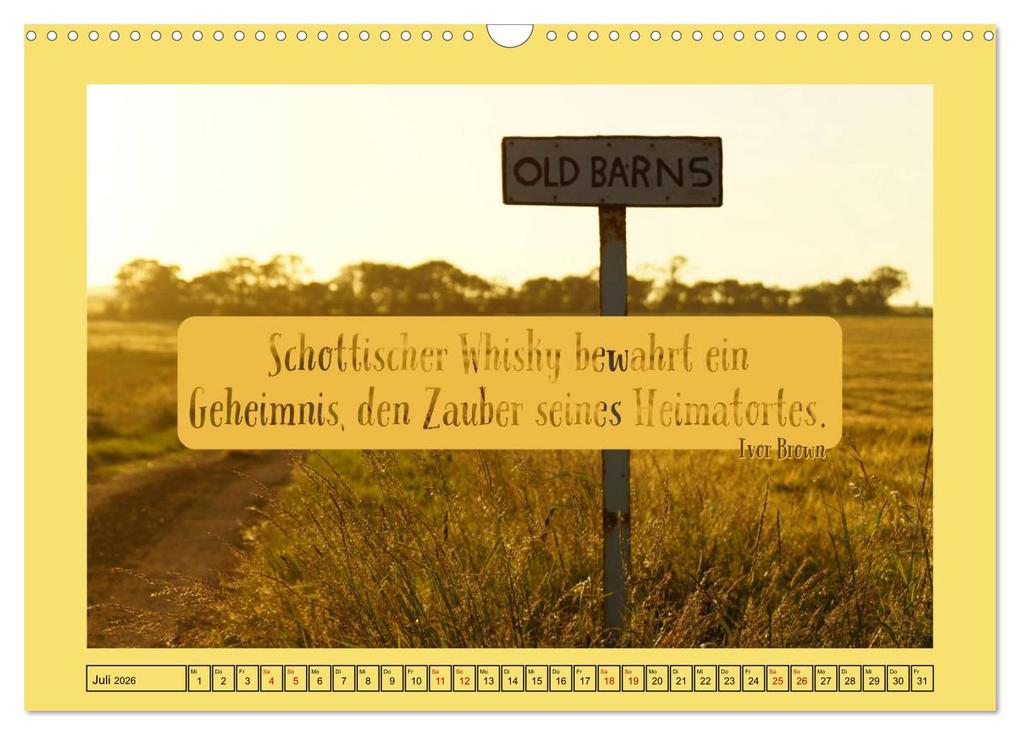 Weitere Ansicht: Whisky-Weisheiten (Wandkalender 2026 DIN A3 quer), CALVENDO Monatskalender | Calvendo, Anke Grau