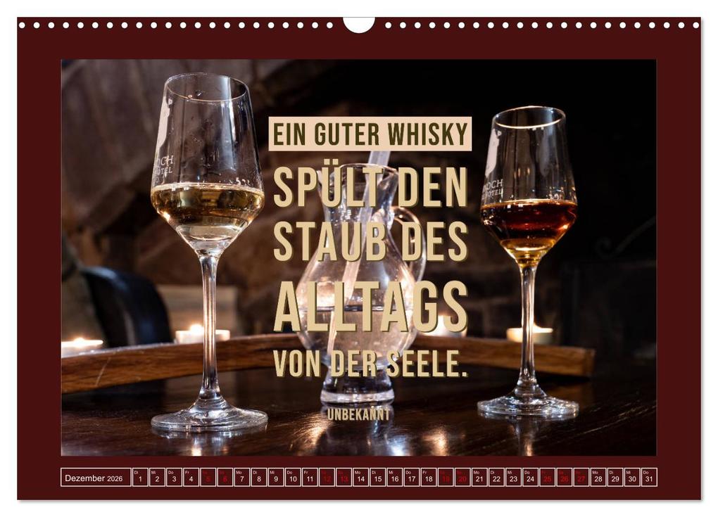 Weitere Ansicht: Whisky-Weisheiten (Wandkalender 2026 DIN A3 quer), CALVENDO Monatskalender | Calvendo, Anke Grau