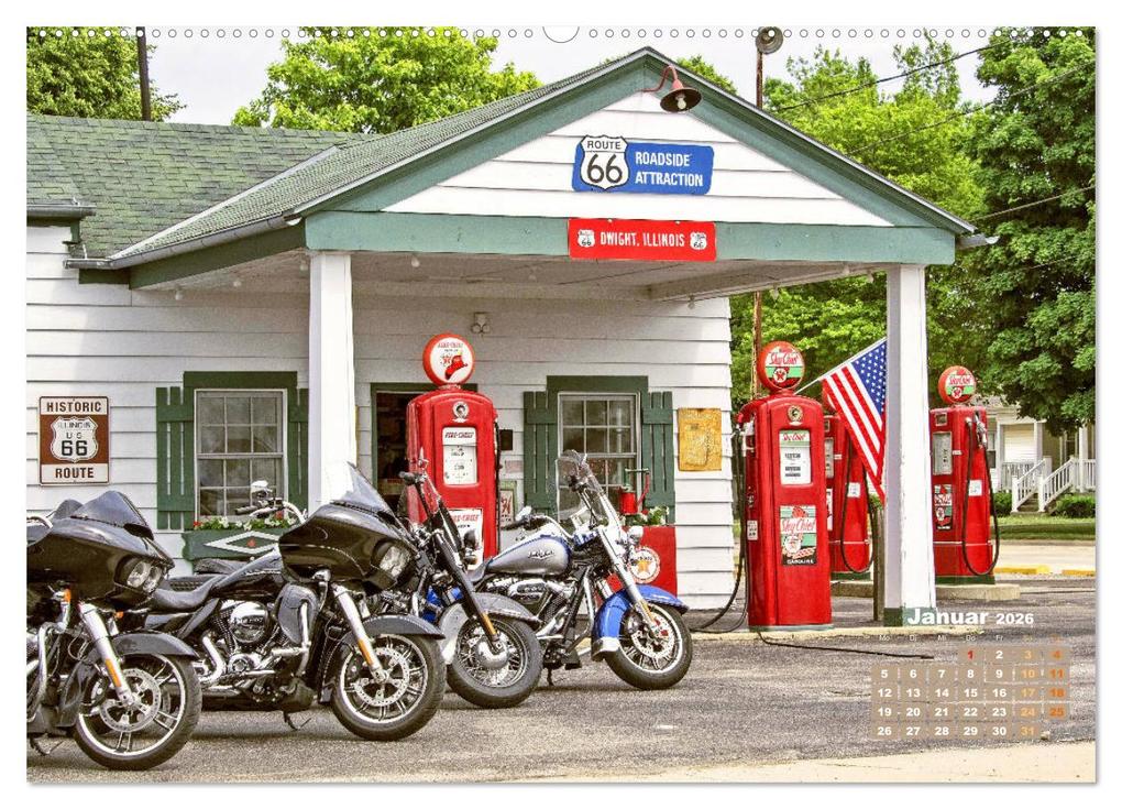 Weitere Ansicht: Fernweh und Traumziele: Auf Motorrad-Tour in den USA (hochwertiger Premium Wandkalender 2026 DIN A2 quer), Kunstdruck in Hochglanz | Calvendo, CALVENDO CALVENDO