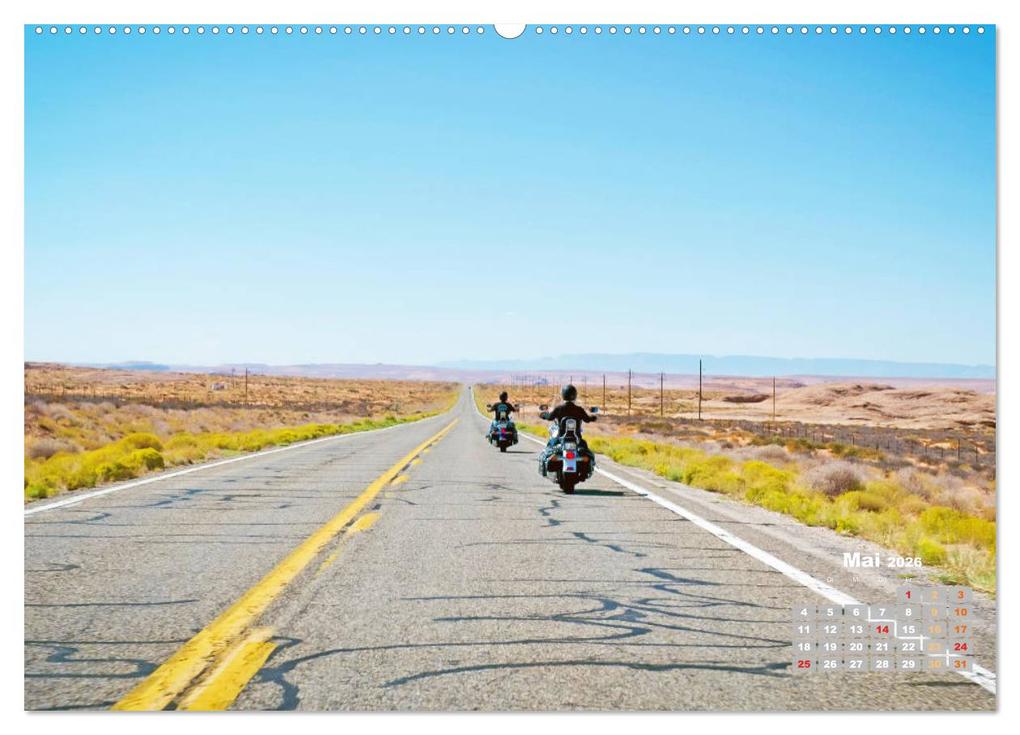 Weitere Ansicht: Fernweh und Traumziele: Auf Motorrad-Tour in den USA (hochwertiger Premium Wandkalender 2026 DIN A2 quer), Kunstdruck in Hochglanz | Calvendo, CALVENDO CALVENDO